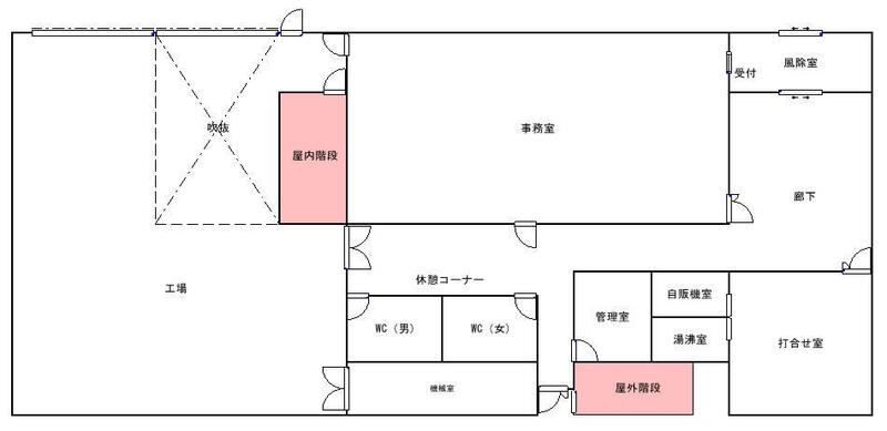 階段出口が火災室.jpg